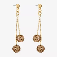 Monet Jewelry Gold Tone Womens Hypoallergenic Drop Earrings