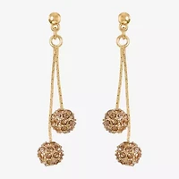 Monet Jewelry Gold Tone Womens Hypoallergenic Drop Earrings