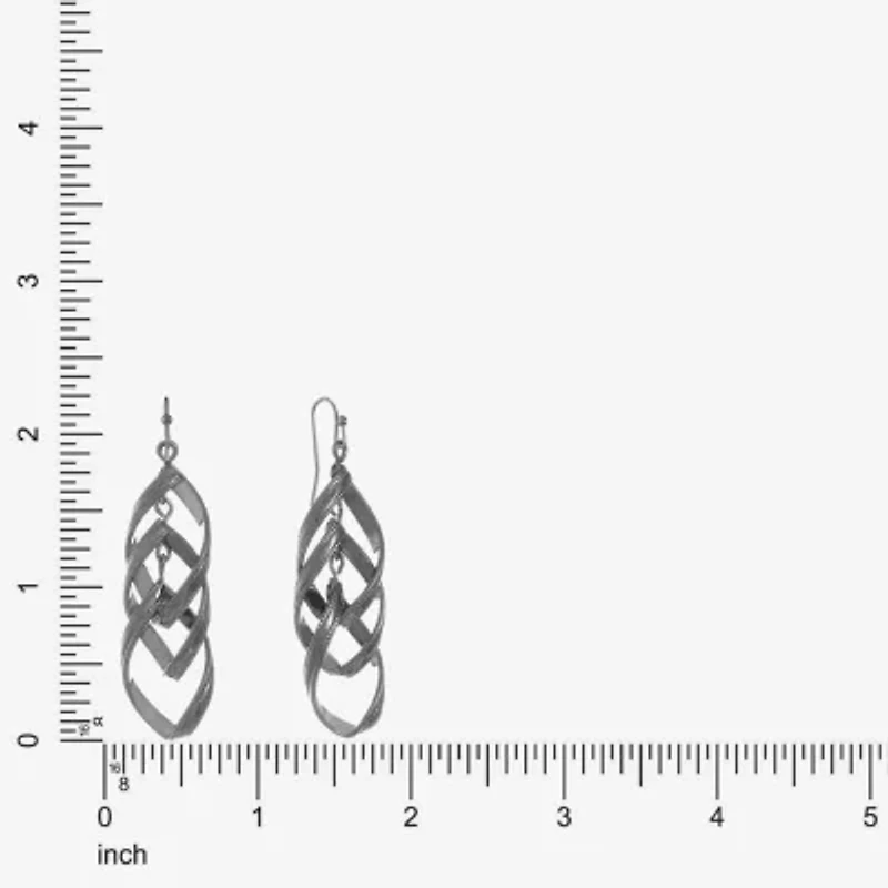 Liz Claiborne Linear Womens Drop Earrings