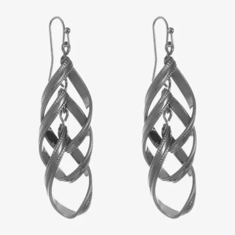 Liz Claiborne Linear Womens Drop Earrings