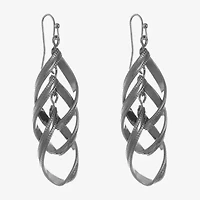 Liz Claiborne Linear Womens Drop Earrings