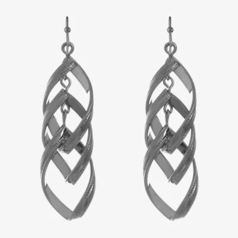 Liz Claiborne Linear Womens Drop Earrings