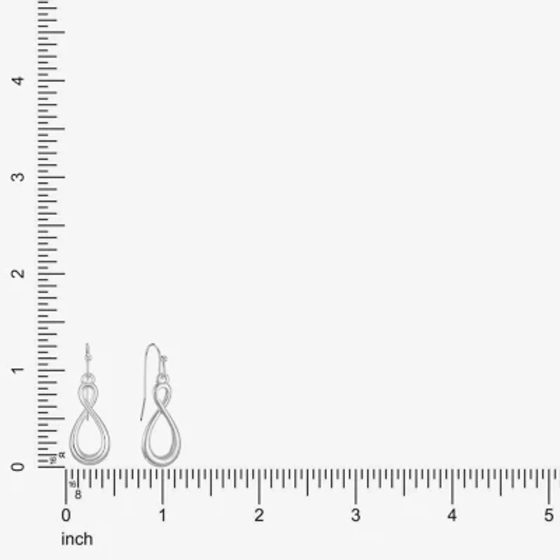 Liz Claiborne Silver Tone Womens Drop Earrings