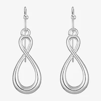 Liz Claiborne Silver Tone Womens Drop Earrings