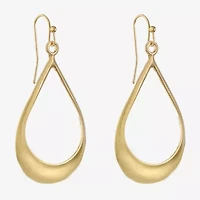 Liz Claiborne Gold Tone Teardrop Womens Drop Earrings