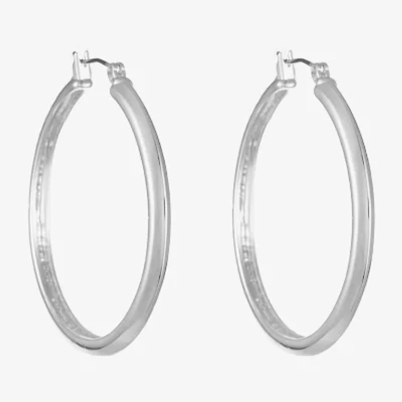 Liz Claiborne Womens 44.5mm Hypoallergenic Hoop Earrings
