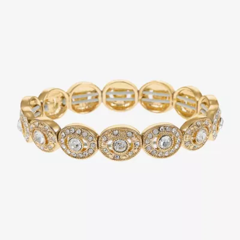 Monet Jewelry Womens Curved Stretch Bracelet