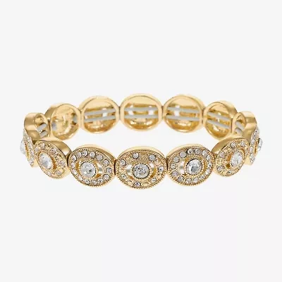 Monet Jewelry Womens Curved Stretch Bracelet