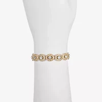 Monet Jewelry Womens Curved Stretch Bracelet