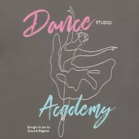 Dance Academy Oversized Tee Womens Crew Neck Long Sleeve Oversized Juniors Graphic T-Shirt