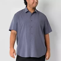 Stylus Mens Short Sleeve Regular Fit Big and Tall Button-Down Shirt