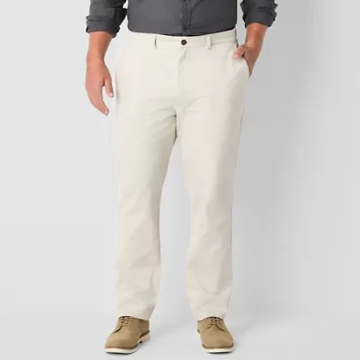 St. John's Bay Stretch Chino Mens Slim Fit Tall Flat Front Pant