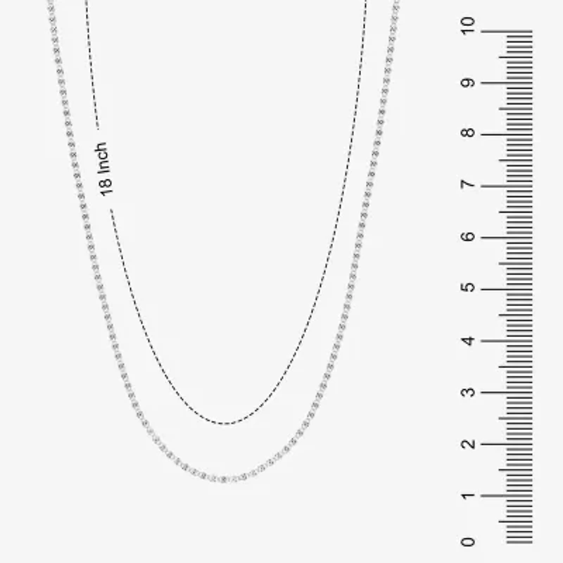 Silver Reflections Silver Reflections Womens Pure Silver Over Brass 18 Inch Mariner Chain Necklace