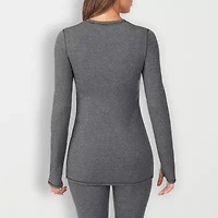 Cuddl Duds Womens Ultra Cozy Crew Neck Long Sleeve Thermal Shirt