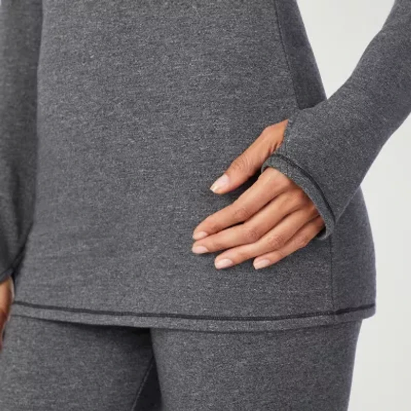 Cuddl Duds Womens Ultra Cozy Crew Neck Long Sleeve Thermal Shirt