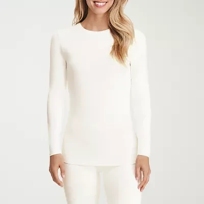 Cuddl Duds Womens Softwear Crew Neck Long Sleeve Thermal Shirt