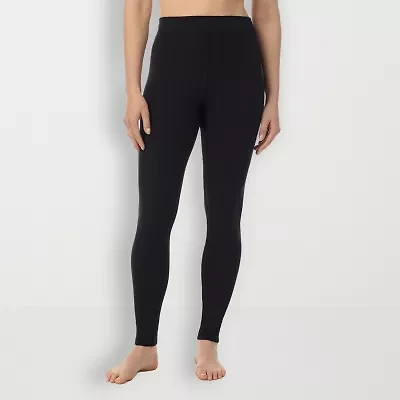 Cuddl Duds Stretch Rib Highwaist Tag Free Thermal Legging