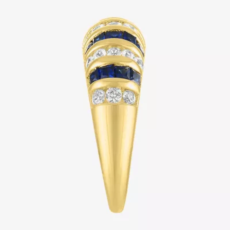 Gemstone 14K Gold Over Silver Cocktail Ring
