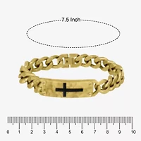 Mens Stainless Steel Cross 2-pc. Jewelry Set