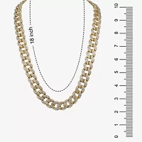 Mens Stainless Steel 24 Inch Curb Chain Necklace