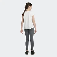 adidas Big Kid Girls Mid Rise Active Full Length Leggings