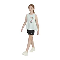 adidas Big Kid Girls Crew Neck Sleeveless Active Tank Top