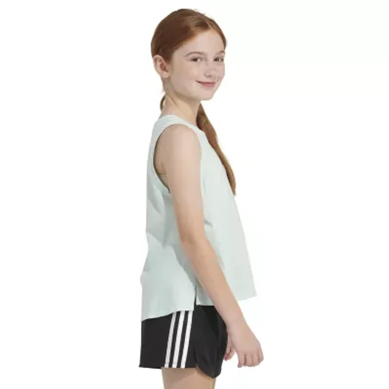 adidas Big Kid Girls Crew Neck Sleeveless Active Tank Top