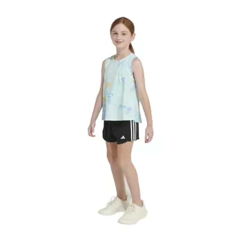 adidas Big Kid Girls Crew Neck Sleeveless Active Tank Top
