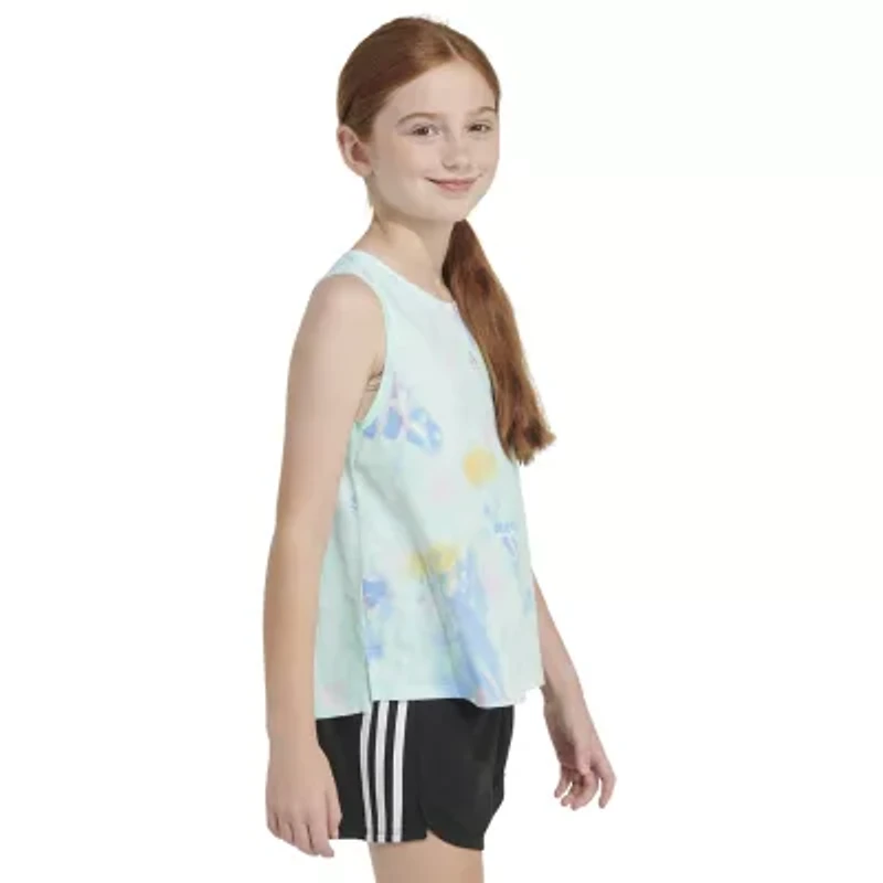 adidas Big Kid Girls Crew Neck Sleeveless Active Tank Top