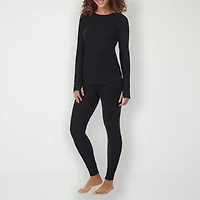Cuddl Duds Womens Cozy Stretch Crew Neck Long Sleeve Thermal Shirt