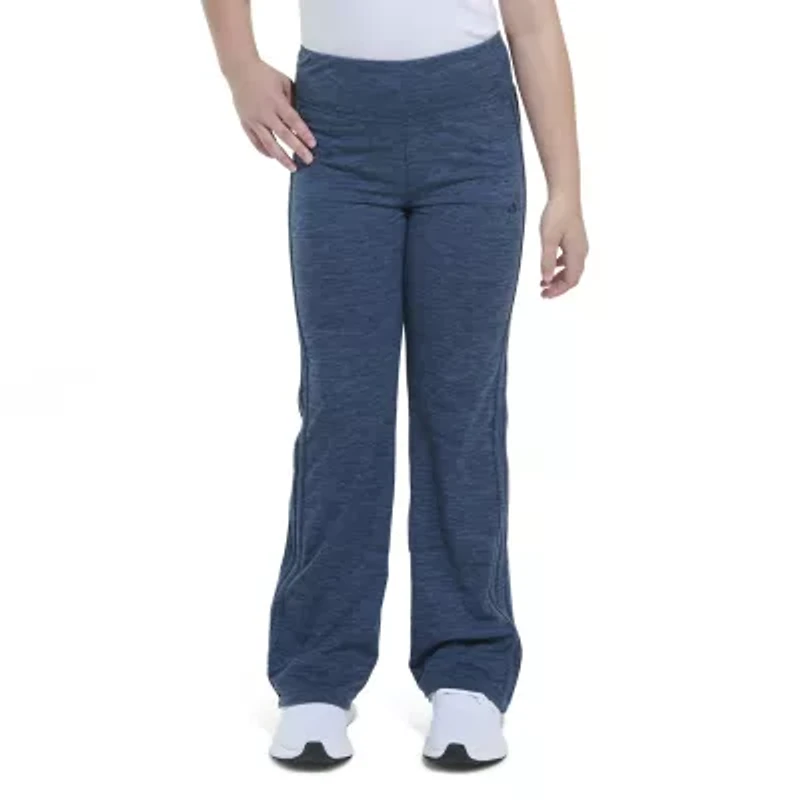 adidas Big Kid Girls Comfort Waistband Flare Mid Rise Regular Fit Flat Front Pant