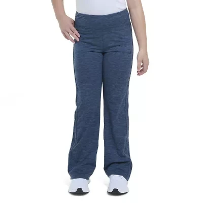 adidas Big Kid Girls Comfort Waistband Flare Mid Rise Regular Fit Flat Front Pant