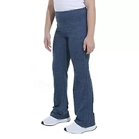 adidas Big Kid Girls Comfort Waistband Flare Mid Rise Regular Fit Flat Front Pant