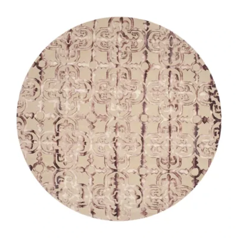 Safavieh Dip Dye Collection Danny Floral Round Area Rug