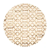 Safavieh Dip Dye Collection Diamond Geometric Round Area Rug