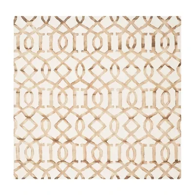 Safavieh Dip Dye Collection Diamond Geometric Square Area Rug