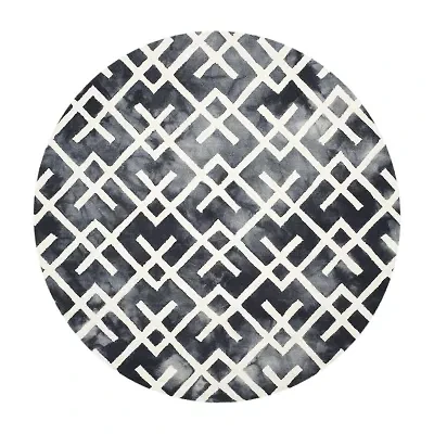 Safavieh Dip Dye Collection Earleen Geometric Round Area Rug