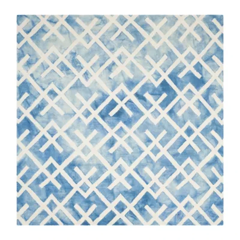 Safavieh Dip Dye Collection Earleen Geometric Square Area Rug