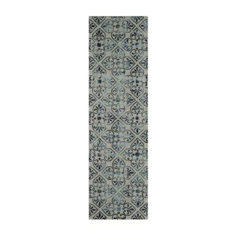 Safavieh Dip Dye Collection Jacinda Damask Runner Rug