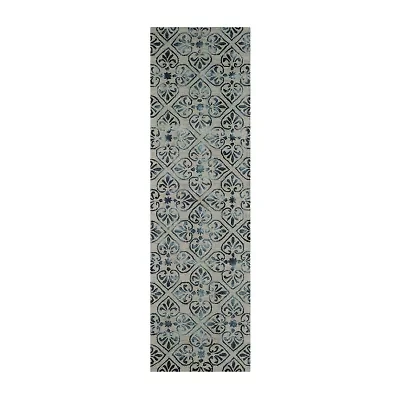 Safavieh Dip Dye Collection Jacinda Damask Runner Rug