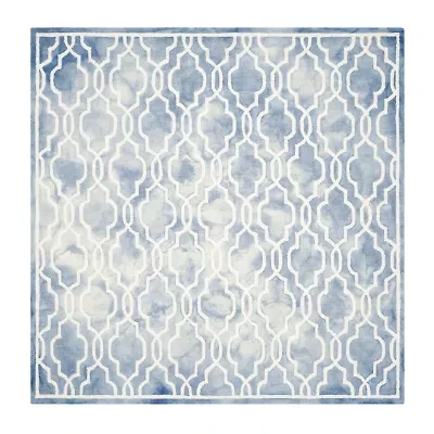 Safavieh Dip Dye Collection Jalen Geometric Square Area Rug