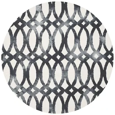 Safavieh Dip Dye Collection Maralyn Geometric Round Area Rug