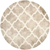 Safavieh Dip Dye Collection Petra Geometric Round Area Rug