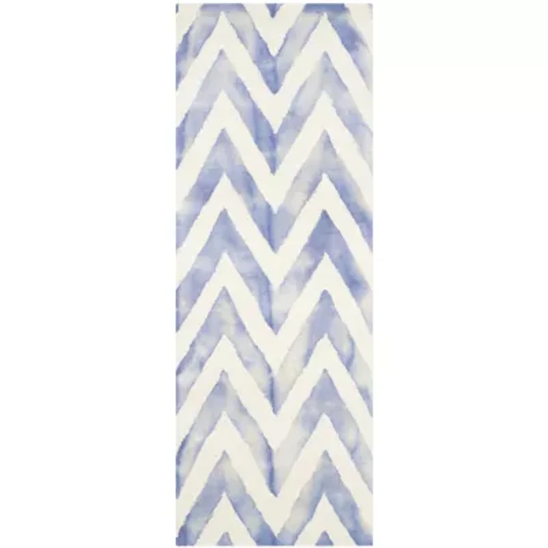 Safavieh Dip Dye Collection Ronnie Chevron Runner Rug