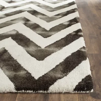 Safavieh Dip Dye Collection Ronnie Chevron Square Area Rug