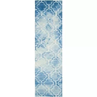 Safavieh Dip Dye Collection Serafim Geometric Runner Rug
