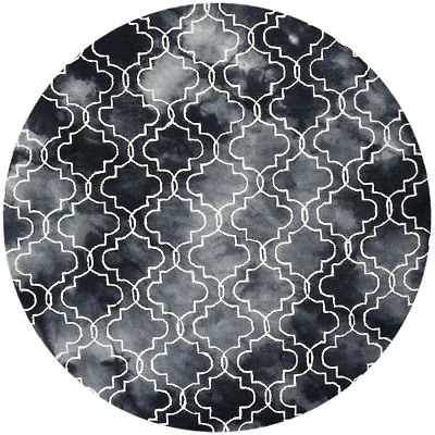Safavieh Dip Dye Collection Serafim Geometric Round Area Rug