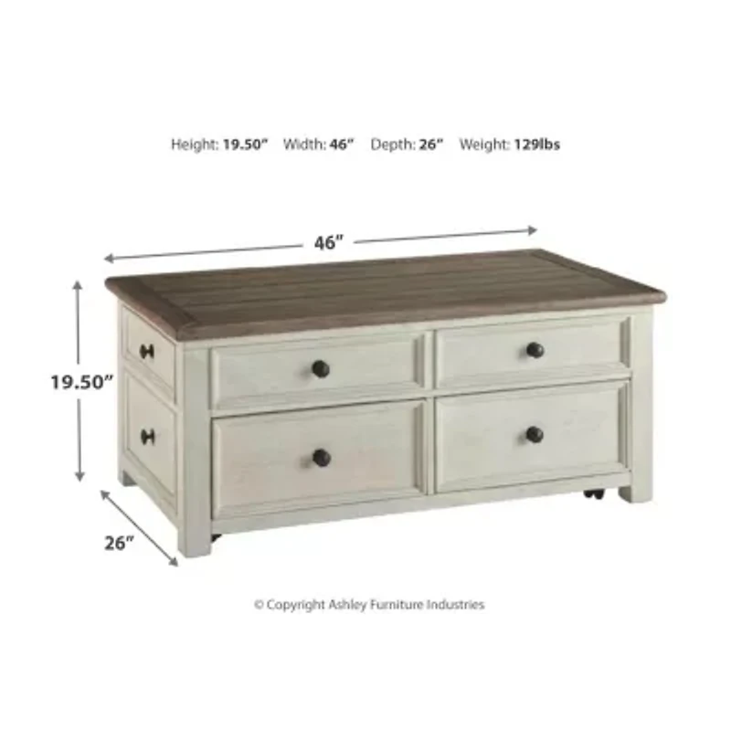 Signature Design by Ashley® Roanoke 4-Drawer Lift-Top Coffee Table