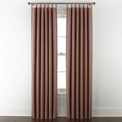 Linden Street Naturals 3-Ways To Hang Rod Pocket Back Tab 100% Blackout Single Curtain Panel