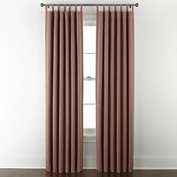 Linden Street Naturals 3-Ways To Hang Rod Pocket Back Tab 100% Blackout Single Curtain Panel